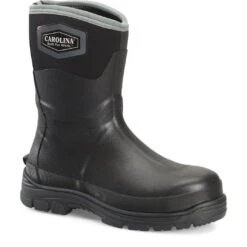 Carolina Men's Mud Jumper 10" Steel Toe Black Rubber Boots CA2201