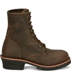 Chippewa Men's Classic 2.0 Logger Brown Leather Boots NC2090 9 Chippewa Men's Classic 2.0 Logger Brown Leather Boots NC2090 -Wildwest Boot Store CHP 004 NC2090