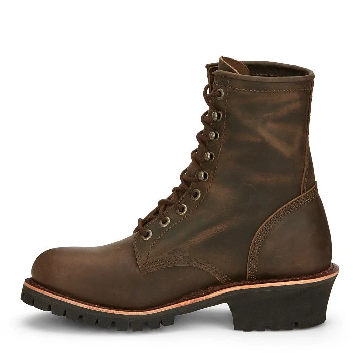 Chippewa Men's Classic 2.0 Logger Brown Leather Boots NC2090 5 Chippewa Men's Classic 2.0 Logger Brown Leather Boots NC2090 - Image 5