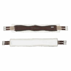 Ovation Coolmax Syntech Sheepskin All Purpose Girth Brown/White