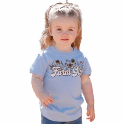 Cruel Denim Toddler Girl's Purple Farm Girl Graphic T-Shirt CTK6851036