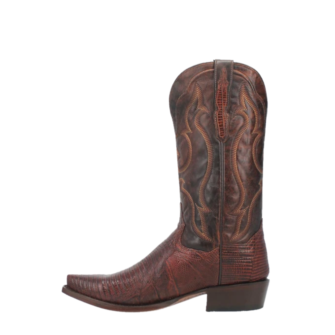 Dan Post Men's Hearst Cognac Lizard Snip Toe Western Boots DP3078 3 Dan Post Men's Hearst Cognac Lizard Snip Toe Western Boots DP3078 - Image 3