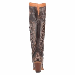 Dan Post® Ladies Kommotion Chocolate Snip Toe Tall Leather Boot DP4342 -Wildwest Boot Store DP4342 5