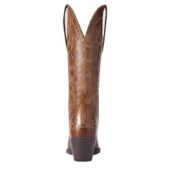 Ariat Ladies Heritage D Toe StretchFit Dark Tan Western Boots 10038313 -Wildwest Boot Store F21 WMS WEST 10038313 heel