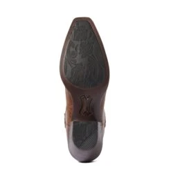 Ariat Ladies Heritage D Toe StretchFit Dark Tan Western Boots 10038313 -Wildwest Boot Store F21 WMS WEST 10038313 sole