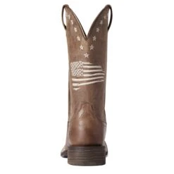 Ariat Ladies Circuit Patriot Weathered Tan Tall Boots 10038388 -Wildwest Boot Store F21 WMS WEST 10038388 heel