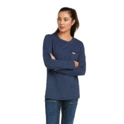 Ariat Women's Rebar Workman High Voltage Navy T-Shirt 10037706