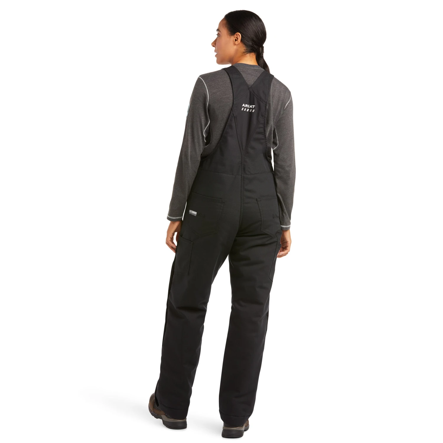 Ariat® Ladies Rebar DuraCanvas Insulated Black Work Overalls 10036669 2 Ariat® Ladies Rebar DuraCanvas Insulated Black Work Overalls 10036669 - Image 2