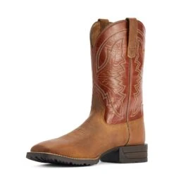 Ariat® Men's Hybrid Ranchwork Sorrel Crunch Western Boots 10042394 -Wildwest Boot Store F22 MNS WEST 10042394 medial