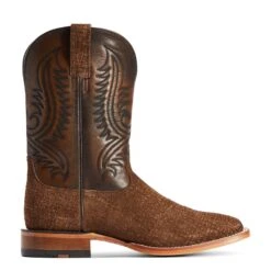 Ariat® Men's Circuit Paxton Tan Hippo Print Square Toe Boots 10042407 -Wildwest Boot Store F22 MNS WEST 10042407 side