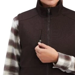 Ariat Ladies Rebar DuraCanvas™ Insulated Mole Vest 10041602 -Wildwest Boot Store F22 WMS WORK 10041602 detail01