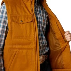 Ariat Men's Grizzly 2.0 Canvas Concealed Carry Chestnut Brown Vest 10046386 -Wildwest Boot Store F23 MNS WEST 10046386 detail01 ae6f60d7 2c87 4f16 bb60 b741f0a13d7a