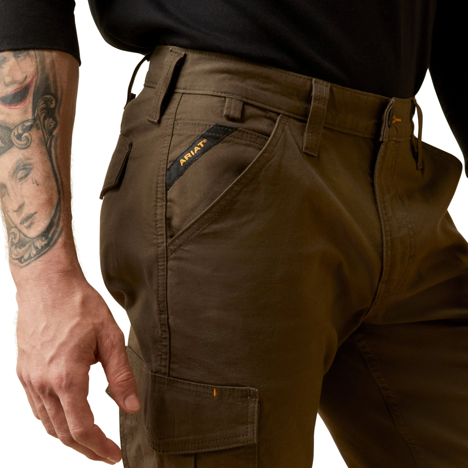 Ariat Men's Rebar M4 Made Tough Wren Straight Leg Cargo Pant 10045377 3 Ariat Men's Rebar M4 Made Tough Wren Straight Leg Cargo Pant 10045377 - Image 3