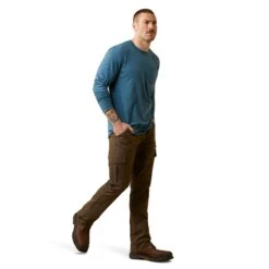 Ariat Men's Rebar Workman Indian Teal & Tigers Eye Logo T-Shirt 10046633 8 Ariat Men's Rebar Workman Indian Teal & Tigers Eye Logo T-Shirt 10046633 -Wildwest Boot Store F23 MNS WORK 10046633 full