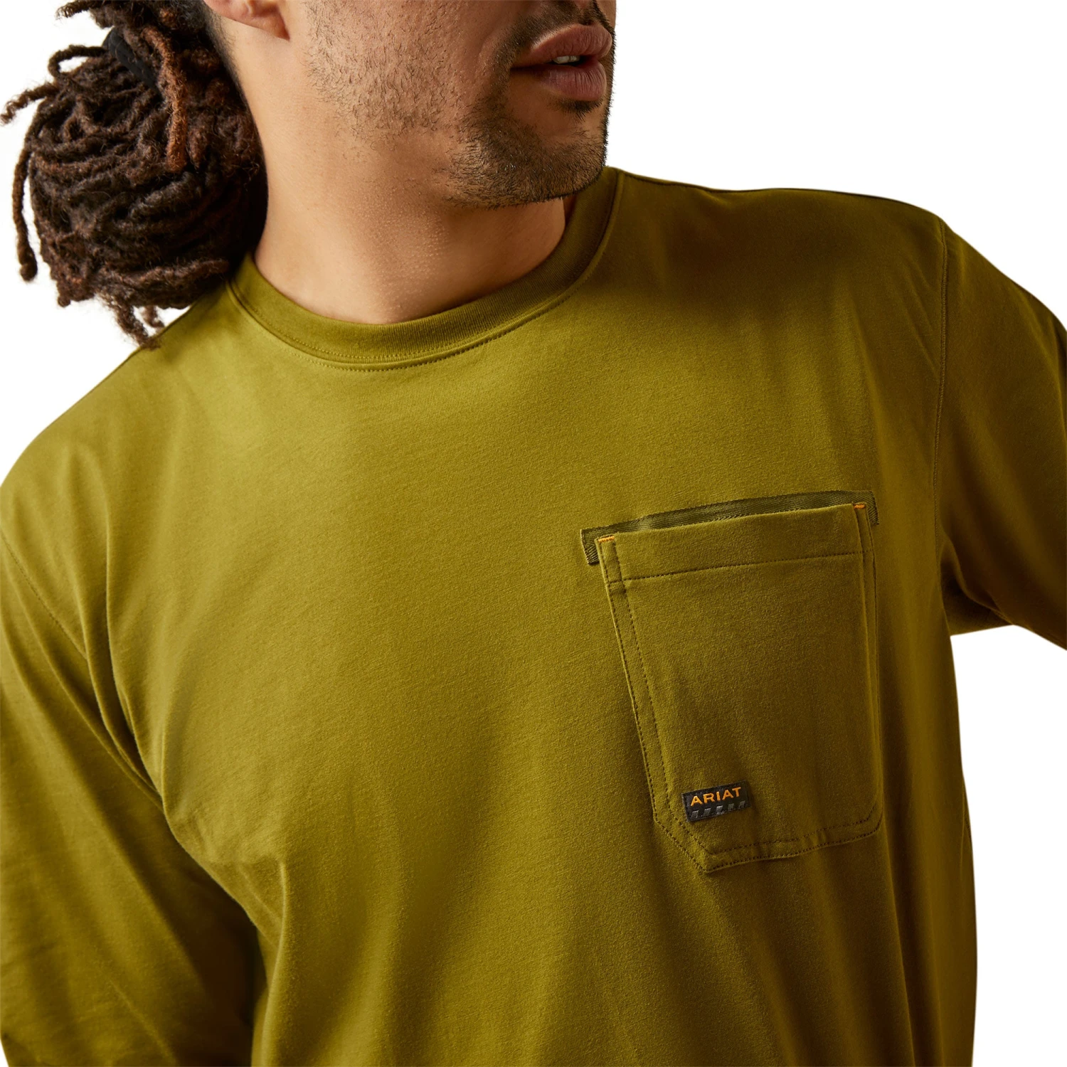 Ariat Men's Rebar Workman Logo Graphic Avocado Green T-Shirt 10046797 6 Ariat Men's Rebar Workman Logo Graphic Avocado Green T-Shirt 10046797 - Image 6