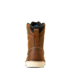 Ariat Men's Rebar Lift 8" Waterproof Distressed Brown Work Boots 10047029 -Wildwest Boot Store F23 MNS WORK 10047029 heel