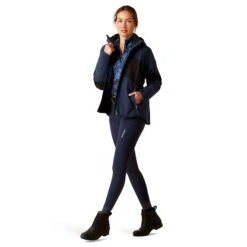 Ariat Ladies Valor Navy Colorblock English Jacket 10046093 8 Ariat Ladies Valor Navy Colorblock English Jacket 10046093 -Wildwest Boot Store F23 WMS ENGL 10046093 full
