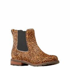 Ariat Ladies Wexford Chelsea Cheetah Hair On Boots 10046976