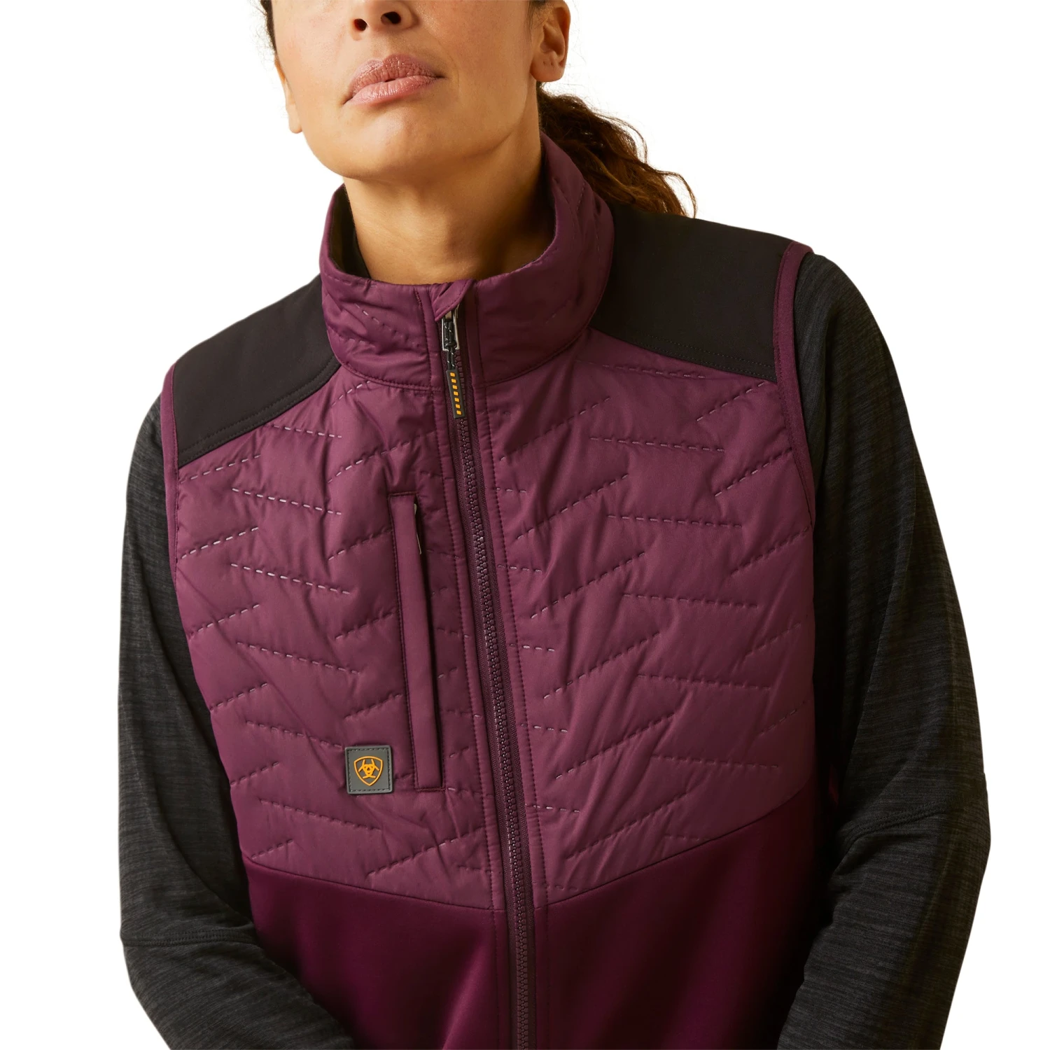 Ariat Ladies Rebar Cloud 9 Potent Purple Insulated Vest 10046156 4 Ariat Ladies Rebar Cloud 9 Potent Purple Insulated Vest 10046156 - Image 4