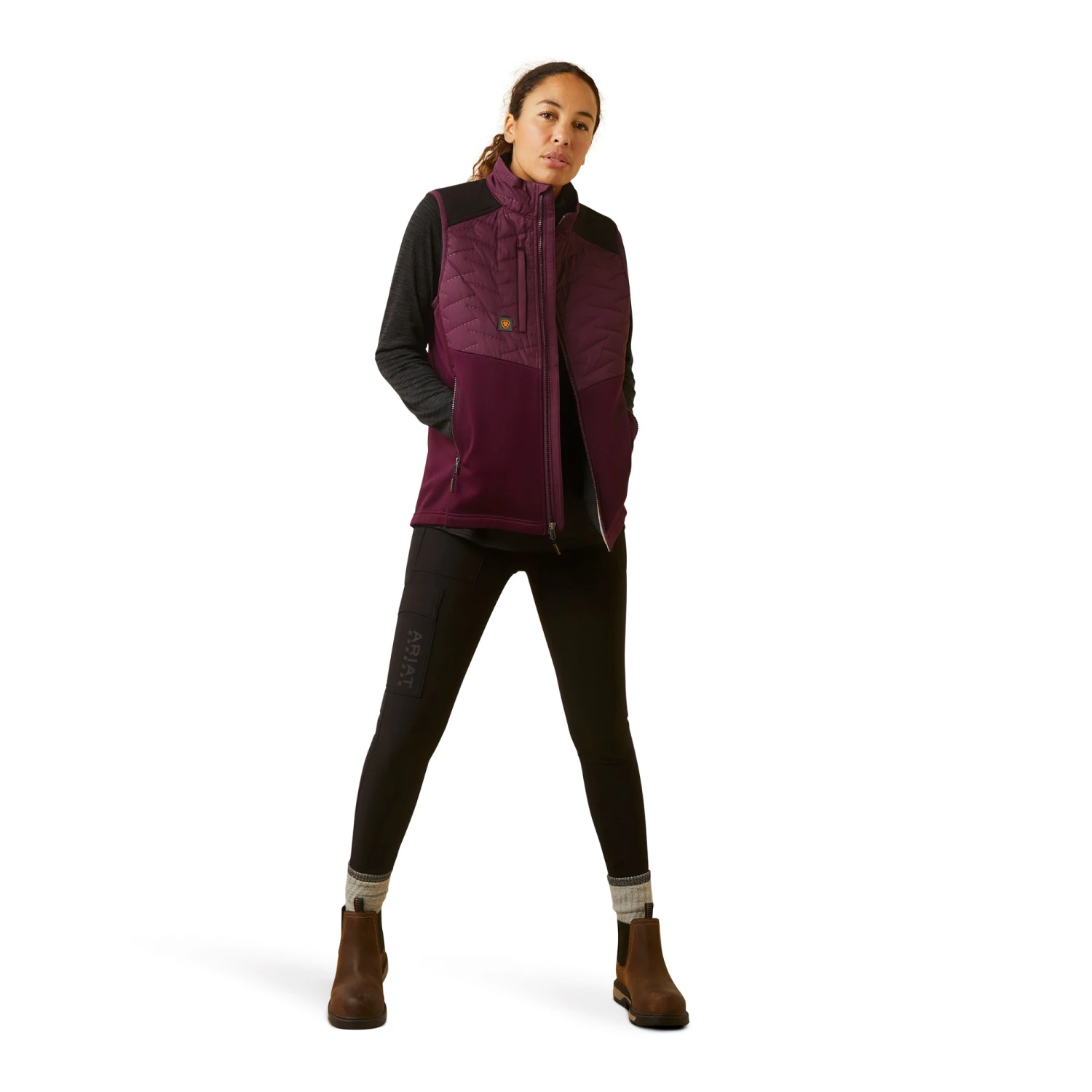 Ariat Ladies Rebar Cloud 9 Potent Purple Insulated Vest 10046156 3 Ariat Ladies Rebar Cloud 9 Potent Purple Insulated Vest 10046156 - Image 3