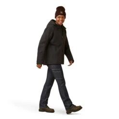 Ariat Ladies Rebar Dura Canvas Insulated Black Work Jacket 10046558 -Wildwest Boot Store F23 WMS WORK 10046558 full