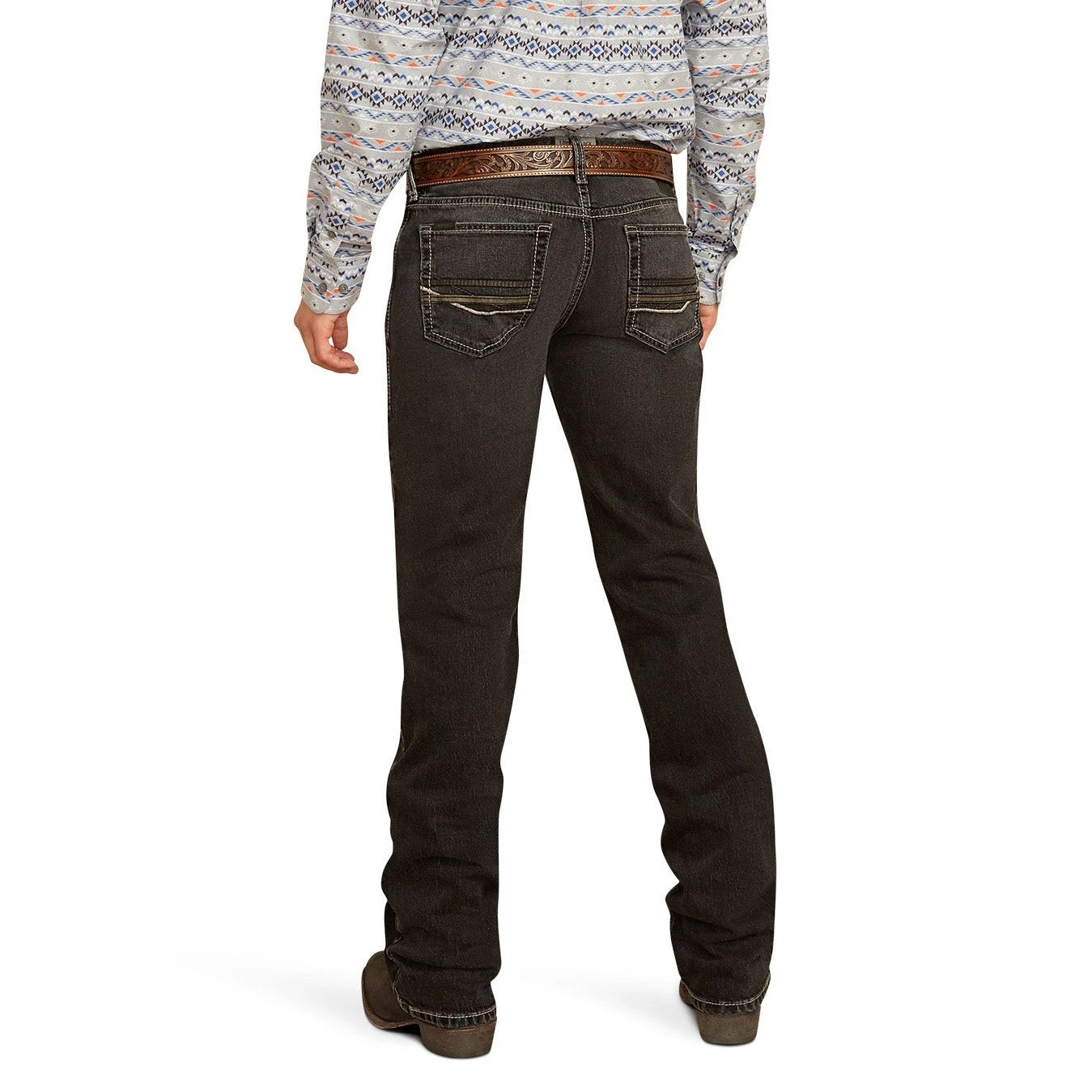 Ariat Men's M7 Slim Stretch Onyx Black Straight Leg Jeans 10051872 1 Ariat Men's M7 Slim Stretch Onyx Black Straight Leg Jeans 10051872