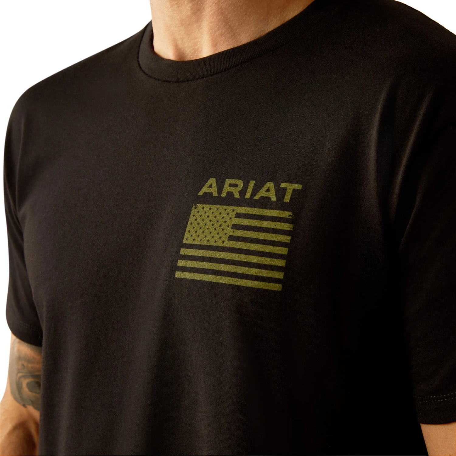 Ariat Men's Freedom Black T-Shirt 10054175 3 Ariat Men's Freedom Black T-Shirt 10054175 - Image 3
