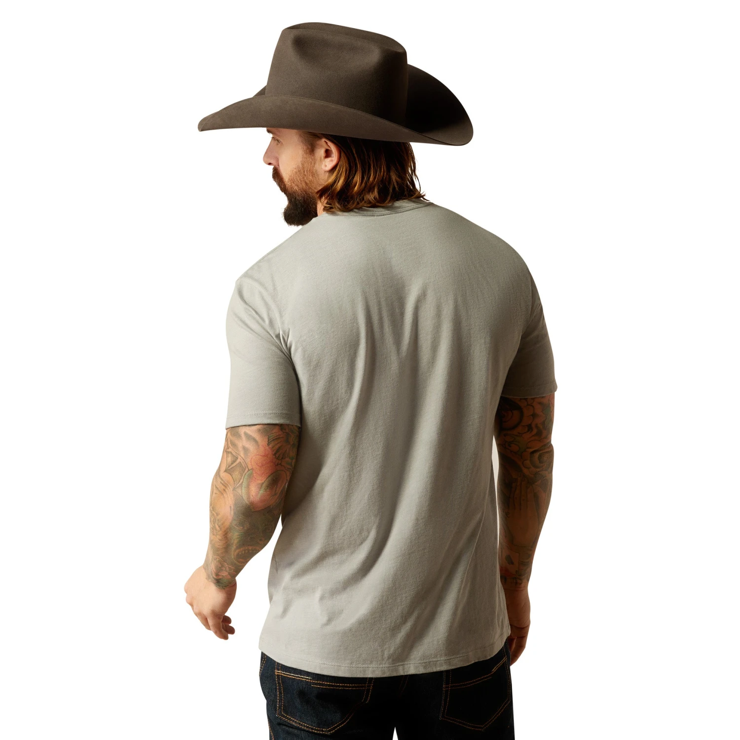 Ariat Men's Liberty USA Digi Camo Stone Heather T-Shirt 10054178 2 Ariat Men's Liberty USA Digi Camo Stone Heather T-Shirt 10054178 - Image 2