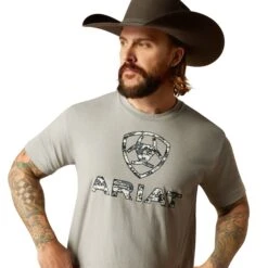 Ariat Men's Liberty USA Digi Camo Stone Heather T-Shirt 10054178 6 Ariat Men's Liberty USA Digi Camo Stone Heather T-Shirt 10054178 -Wildwest Boot Store F24 MNS WEST 10054178 detail01