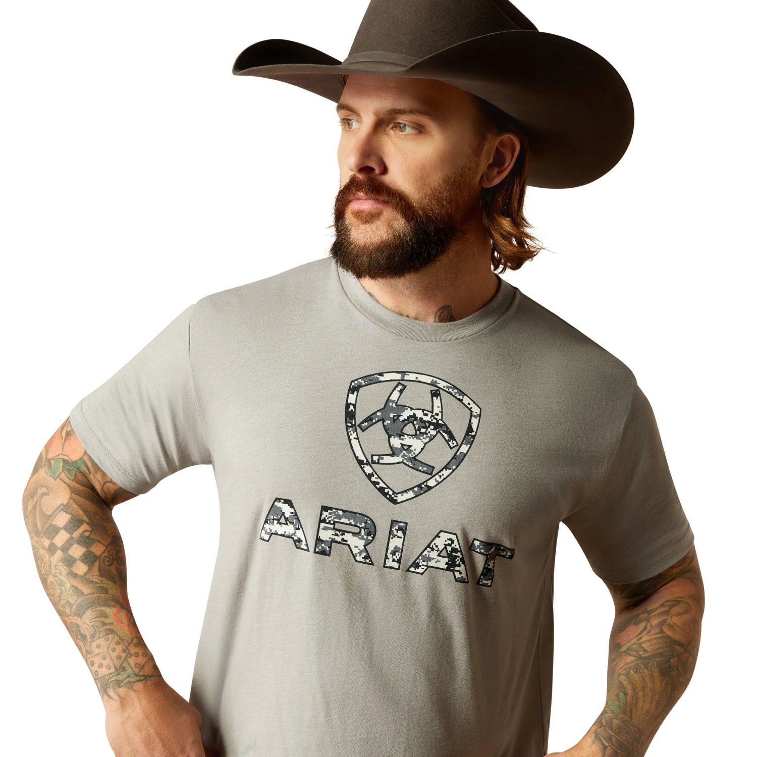 Ariat Men's Liberty USA Digi Camo Stone Heather T-Shirt 10054178 3 Ariat Men's Liberty USA Digi Camo Stone Heather T-Shirt 10054178 - Image 3