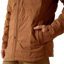 Ariat Men's Rebar Cordura Ripstop Aztec Brown Insulated Shirt Jacket 10052686 -Wildwest Boot Store F24 MNS WORK 10052686 detail02