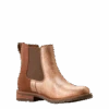 Ariat Ladies Wexford Chelsea Metallic Pearl Brown Ankle Boots 10053727