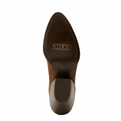 Ariat Ladies Shiloh Dark Ginger Suede Western Bootie 10053592 10 Ariat Ladies Shiloh Dark Ginger Suede Western Bootie 10053592 -Wildwest Boot Store F24 WMS WEST 10053592 sole