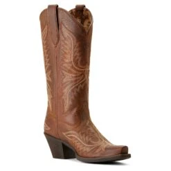 Ariat Ladies Round Up Collins Rafter Tan Western Boot 10053788 -Wildwest Boot Store F24 WMS WEST 10053788 medial 3926c581 6426 49b1 ac16 c2d6f22be41e
