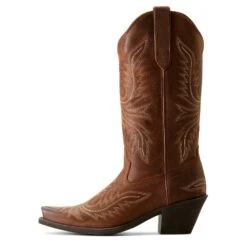 Ariat Ladies Round Up Collins Rafter Tan Western Boot 10053788 -Wildwest Boot Store F24 WMS WEST 10053788 side d33414ec fbdd 41ad 95f1 5b3f144ee793