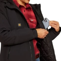 Ariat Ladies Rebar Cordura Ripstop Black Insulated Jacket 10052113 -Wildwest Boot Store F24 WMS WORK 10052113 detail01 cdeb3ce6 0a6b 4f77 acf9 c605f2e9d138