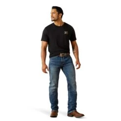 Ariat Men's M4 Relaxed August Straight Leg Terrence Denim Jean 10061745 11 Ariat Men's M4 Relaxed August Straight Leg Terrence Denim Jean 10061745 -Wildwest Boot Store F25 MNS WEST 10061745 full