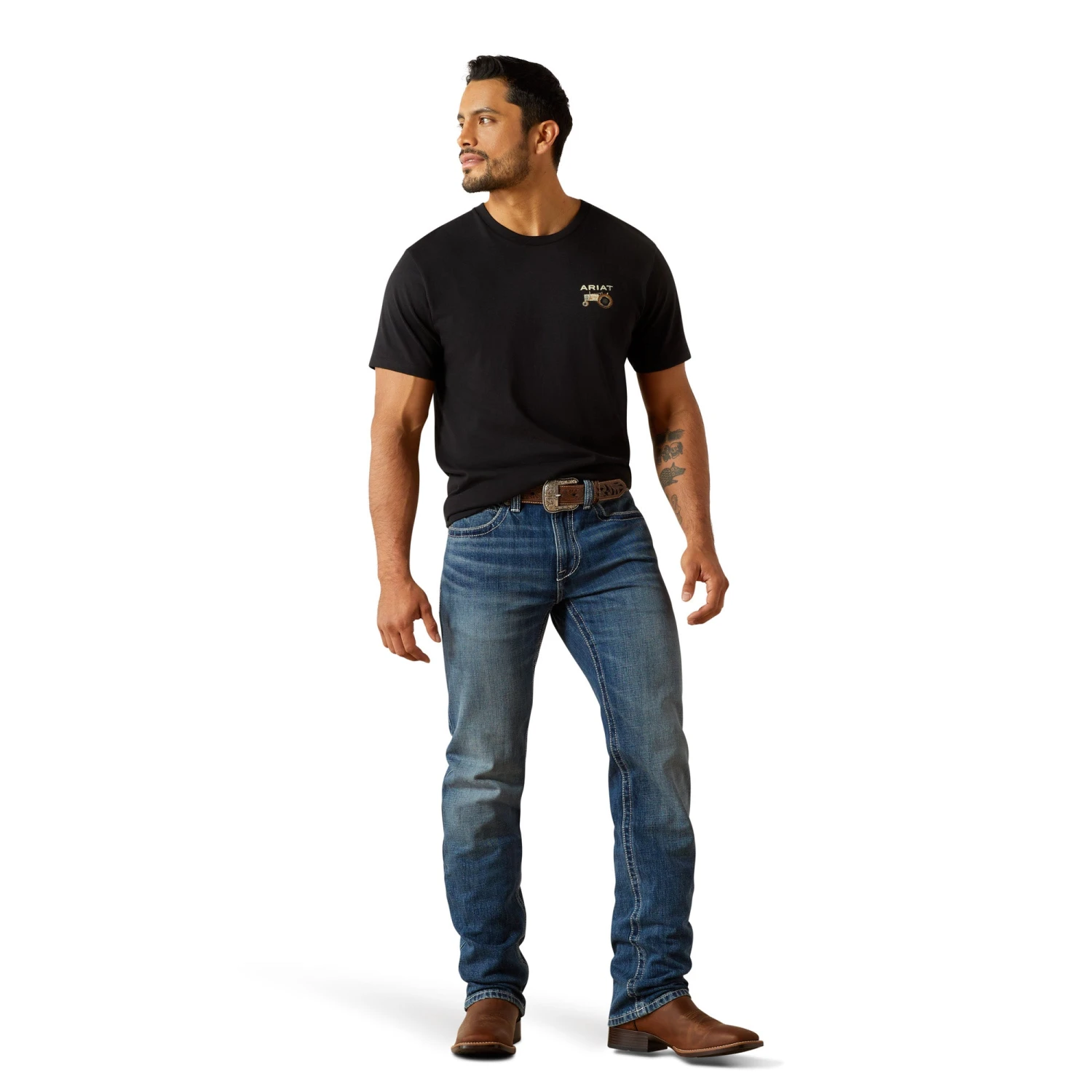 Ariat Men's M4 Relaxed August Straight Leg Terrence Denim Jean 10061745 6 Ariat Men's M4 Relaxed August Straight Leg Terrence Denim Jean 10061745 - Image 6