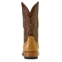 Ariat Men's Classic Cash Tan Full Quill Ostrich Western Boots 10063774 10 Ariat Men's Classic Cash Tan Full Quill Ostrich Western Boots 10063774 -Wildwest Boot Store F25 MNS WEST 10063774 heel