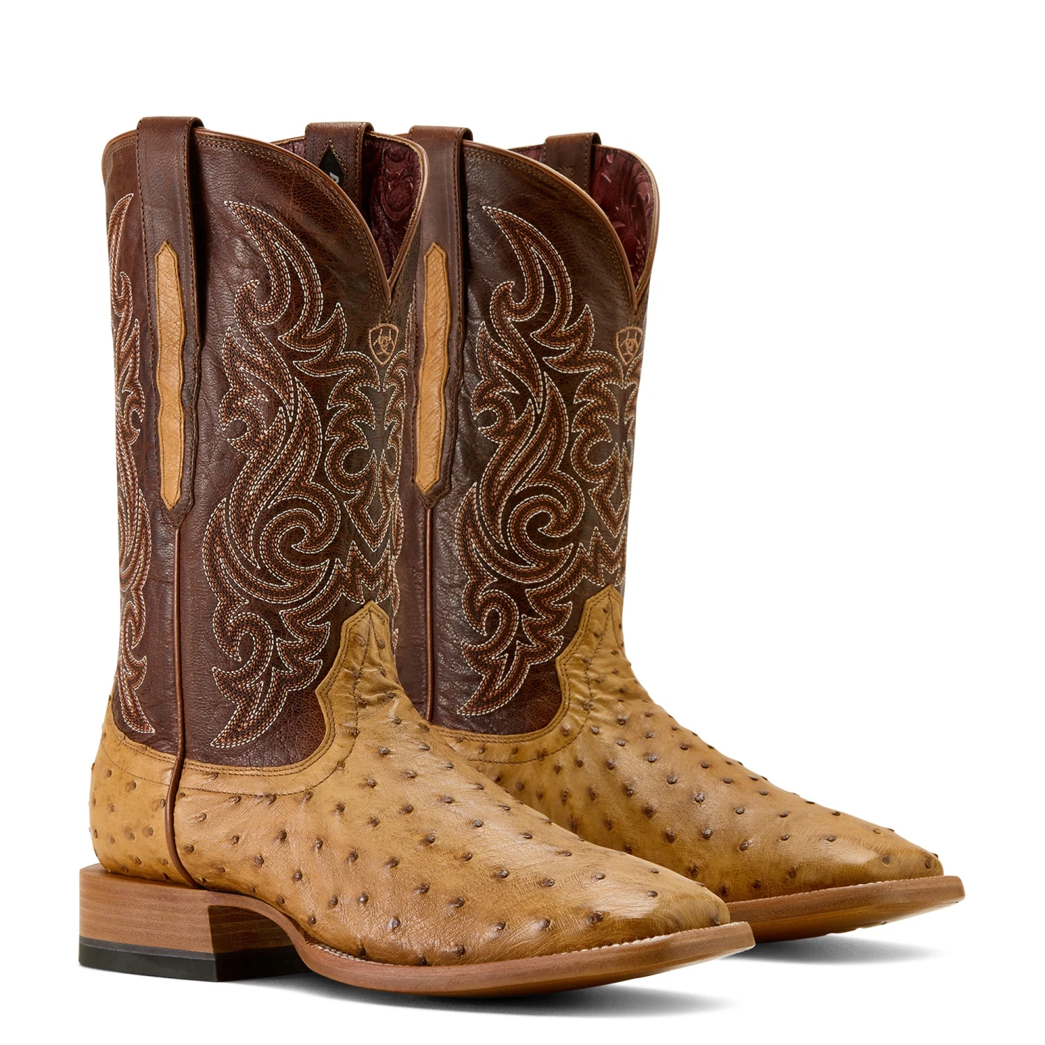 Ariat Men's Classic Cash Tan Full Quill Ostrich Western Boots 10063774 7 Ariat Men's Classic Cash Tan Full Quill Ostrich Western Boots 10063774 - Image 7