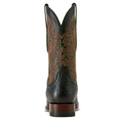 Ariat Men's Classic Cash Black Full Quill Ostrich Western Boots 10063776 11 Ariat Men's Classic Cash Black Full Quill Ostrich Western Boots 10063776 -Wildwest Boot Store F25 MNS WEST 10063776 heel