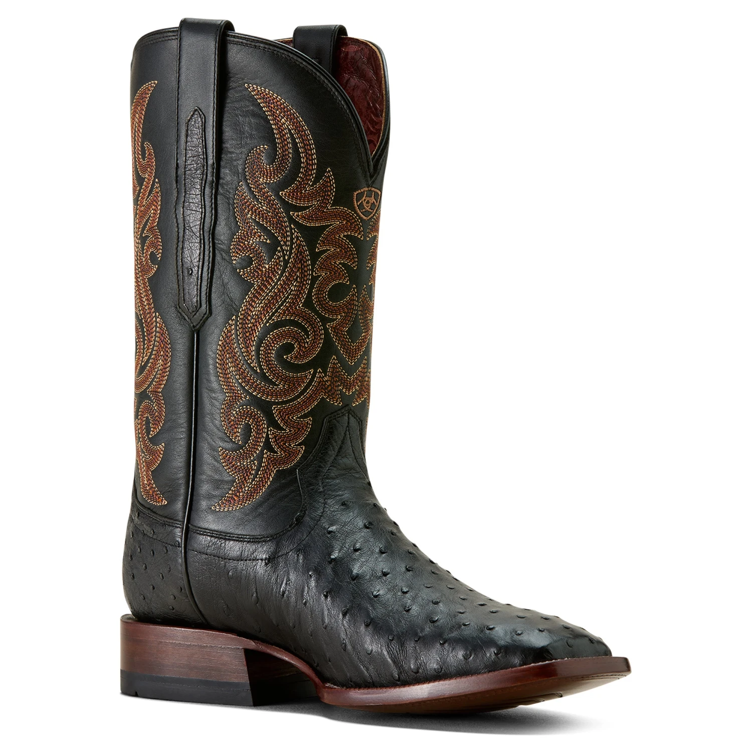 Ariat Men's Classic Cash Black Full Quill Ostrich Western Boots 10063776 5 Ariat Men's Classic Cash Black Full Quill Ostrich Western Boots 10063776 - Image 5