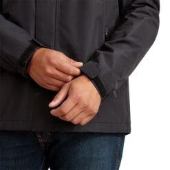 Ariat Men's Rebar Stormshell Black Waterproof Jacket 10062664 -Wildwest Boot Store F25 MNS WORK 10062664 detail04