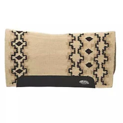 Weaver Flex Contour Wool Blend Felt Saddle Pad 32"x 34" -Wildwest Boot Store FlexContourCreamBurgandy