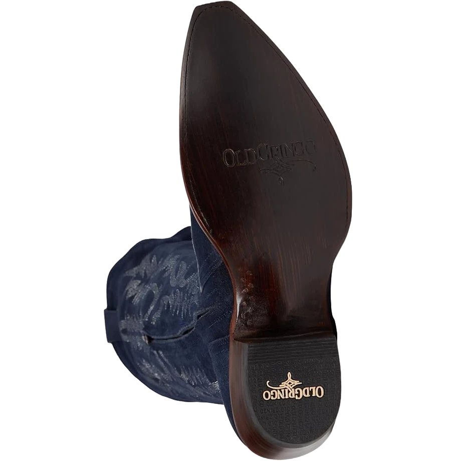 Old Gringo Ladies Mayra Navy Suede Tall Western Boots L601-70 2 Old Gringo Ladies Mayra Navy Suede Tall Western Boots L601-70 - Image 2