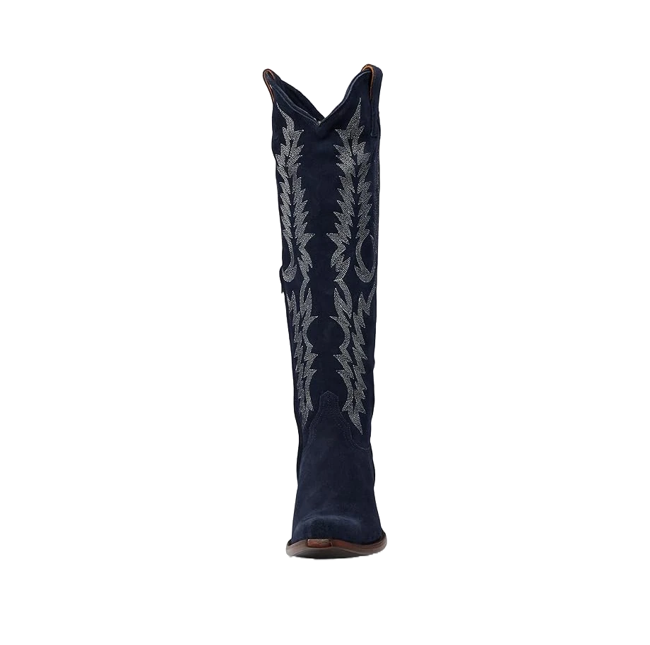 Old Gringo Ladies Mayra Navy Suede Tall Western Boots L601-70 3 Old Gringo Ladies Mayra Navy Suede Tall Western Boots L601-70 - Image 3