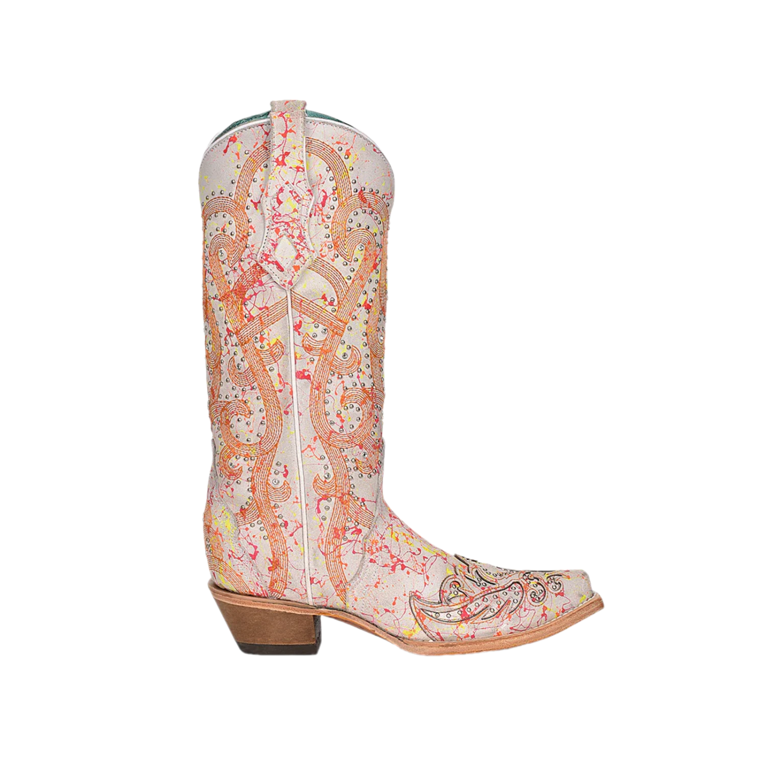 Corral Boots Corral Ladies Multicolor Overlay Neon Black Light Snip Toe Boots C3980 3 Corral Boots Corral Ladies Multicolor Overlay Neon Black Light Snip Toe Boots C3980 - Image 3