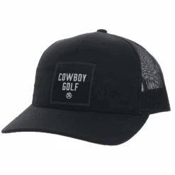 Hooey Men's Cowboy Golf All Black Trucker Cap 2245T-BK