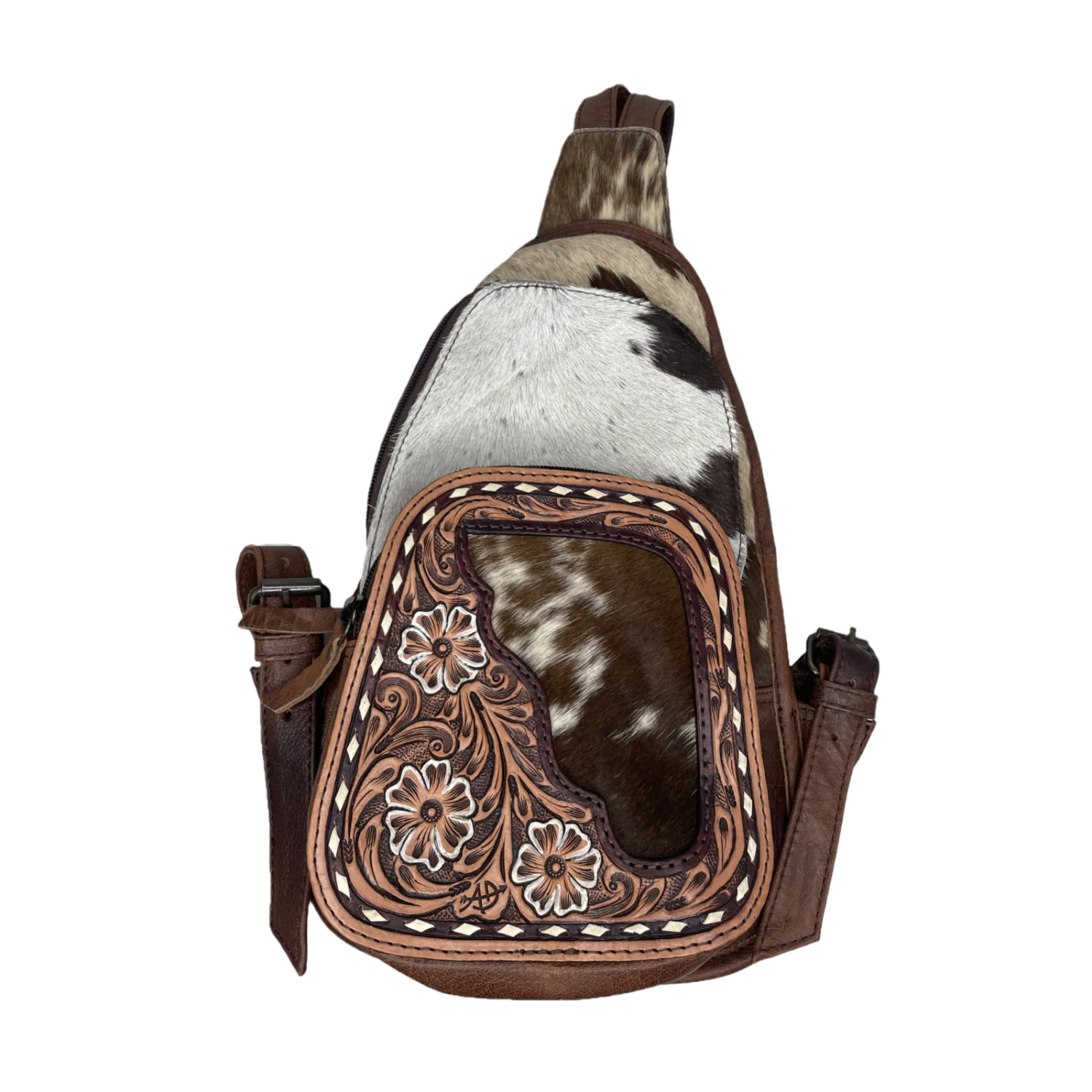 American Darling® Ladies Cowhide Sling Bag ADBG1182B 1 American Darling® Ladies Cowhide Sling Bag ADBG1182B