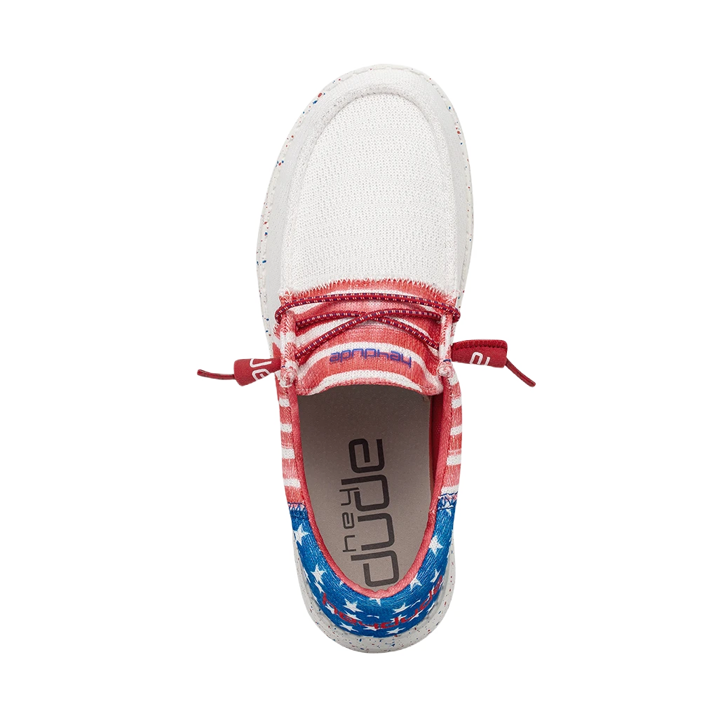 Hey Dude® Ladies Wendy Sox Tri America Slip On Shoes 122342143 2 Hey Dude® Ladies Wendy Sox Tri America Slip On Shoes 122342143 - Image 2